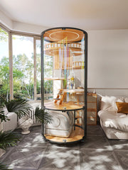 XIBS PetVibe Premium Glass Cat Villa - 360° Series